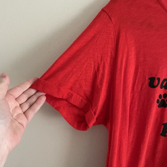 Torrid Sz 0 US L/12 Valentine Paws Relaxed Fit Heritage Slub Crew Neck Tee NWT - Picture 4 of 10